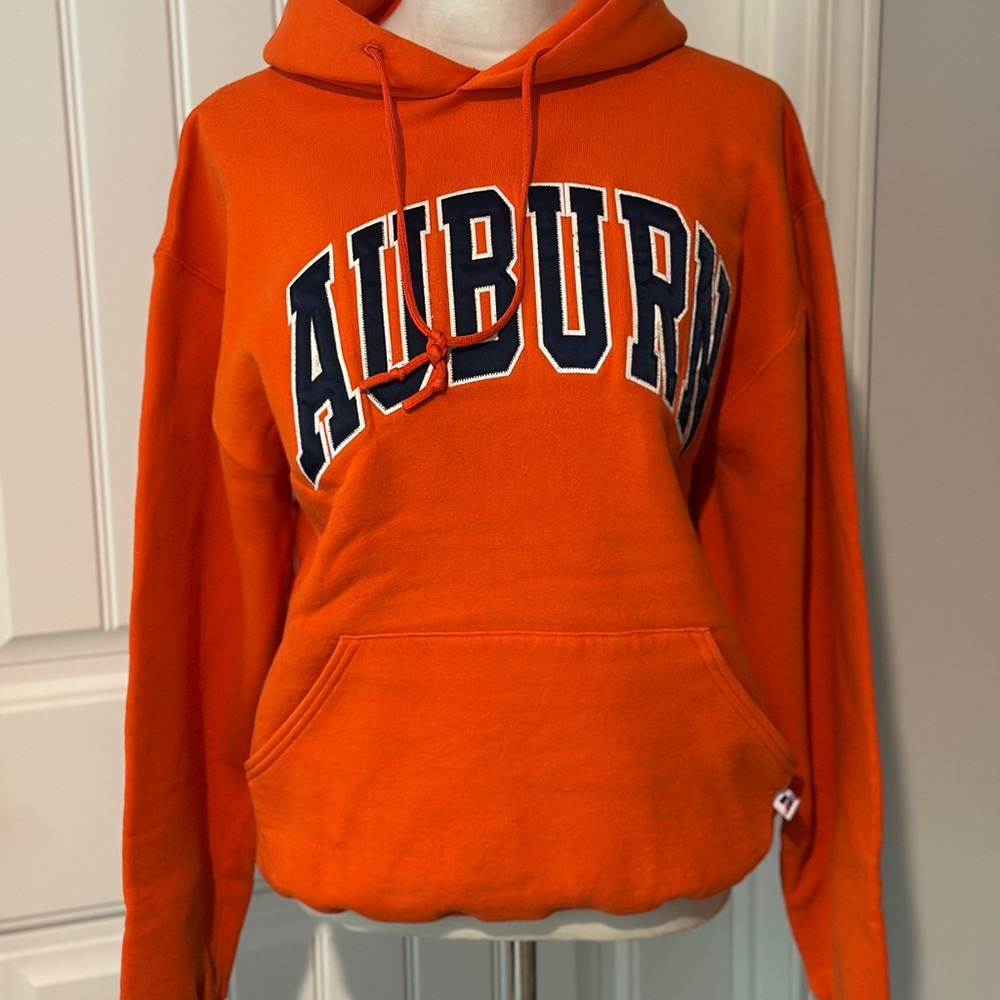 Russell Athletic Orange Long Sleeve Boxy Hoodie